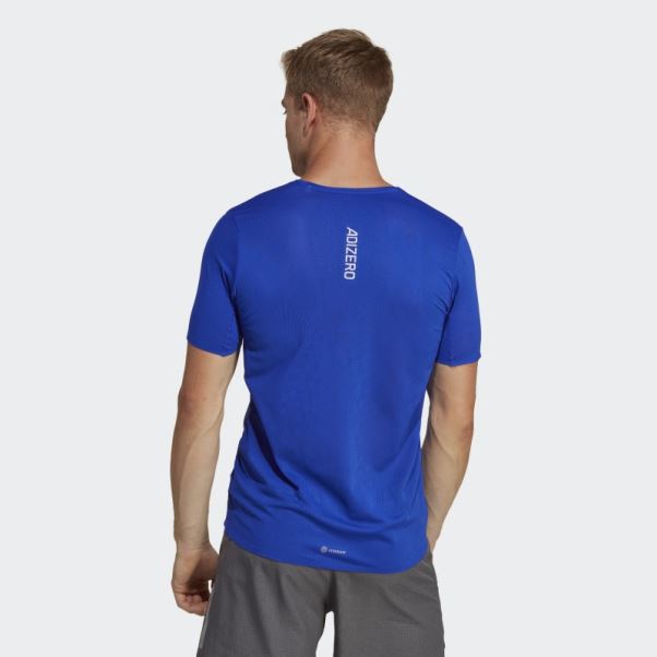 Tee Shirt Adizero Bleu Adidas