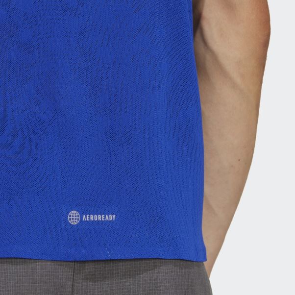 Tee Shirt Adizero Bleu Adidas