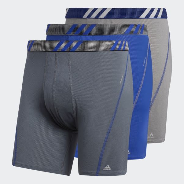 Boxer Performance Mesh 3 Paires Adidas Gris Moyen