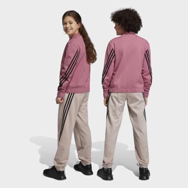 Survêtement Adidas Future Icon Rose à 3 Bandes