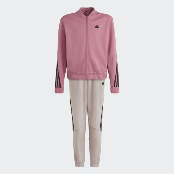 Survêtement Adidas Future Icon Rose à 3 Bandes
