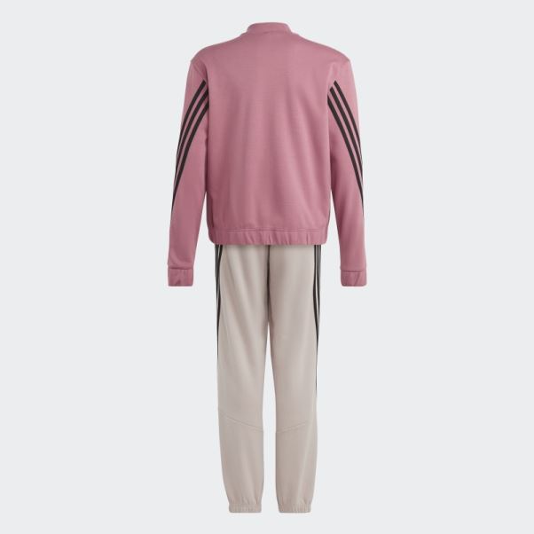 Survêtement Adidas Future Icon Rose à 3 Bandes