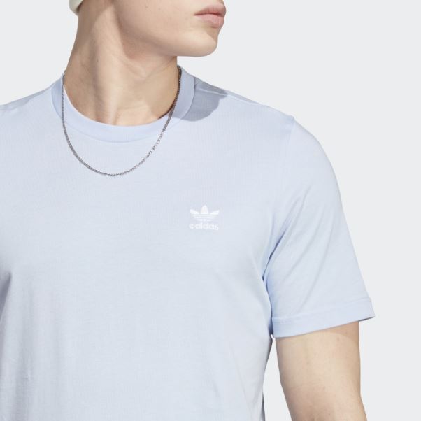 T-shirt Essentiel Trèfle Adidas Bleu Aube