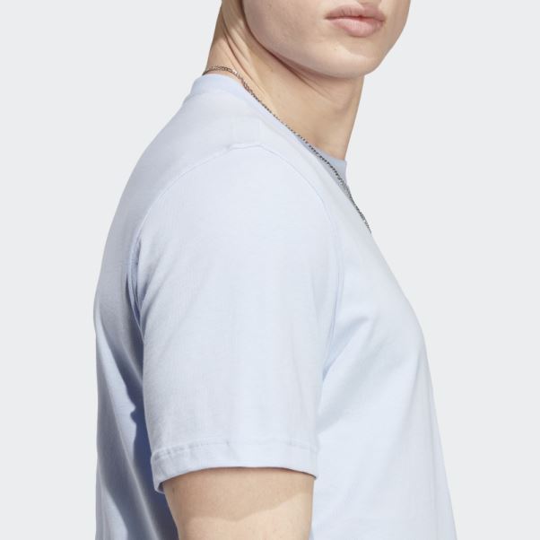 T-shirt Essentiel Trèfle Adidas Bleu Aube