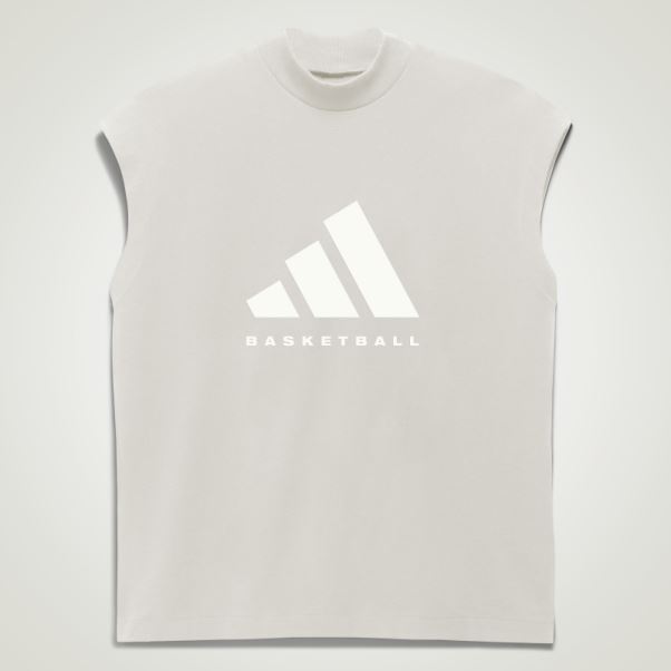 T-shirt Sans Manches Adidas Basketball En Aluminium