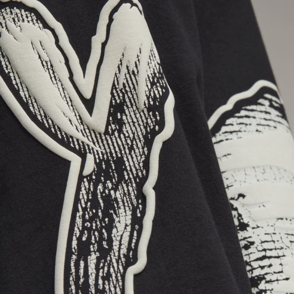 Adidas Y-3 T-shirt à Manches Longues Avec Logo Graphique Mode