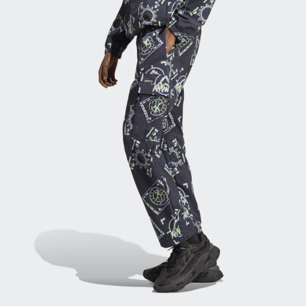 Pantalon Cargo Adidas Aventure Allover Print (genre Neutre) Mode Multicolore