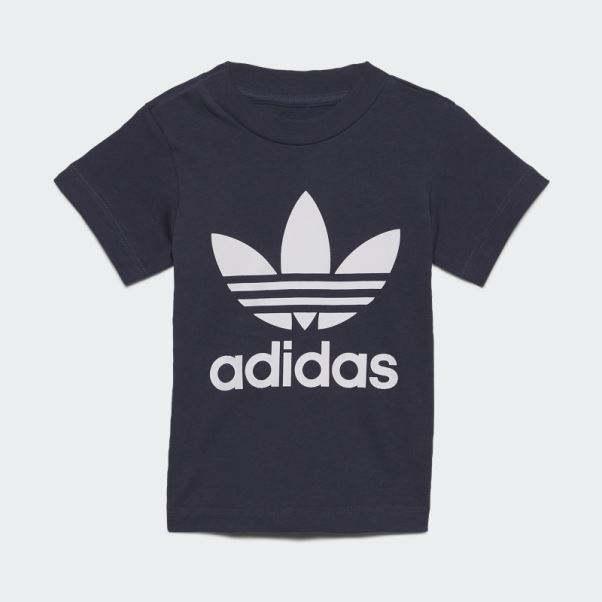 T-shirt Trèfle Bleu Marine Adidas