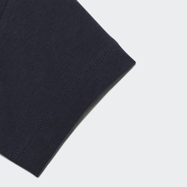 T-shirt Trèfle Bleu Marine Adidas