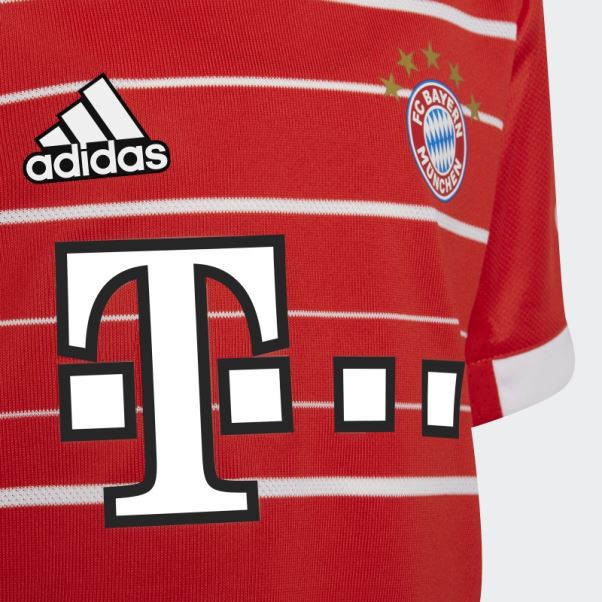 Adidas Kit Domicile Fc Bayern 22/23 Rouge