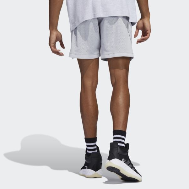Daniel Patrick X Adidas Hoops Short En Maille Gris Mode