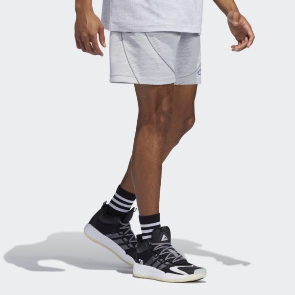 Daniel Patrick X Adidas Hoops Short En Maille Gris Mode