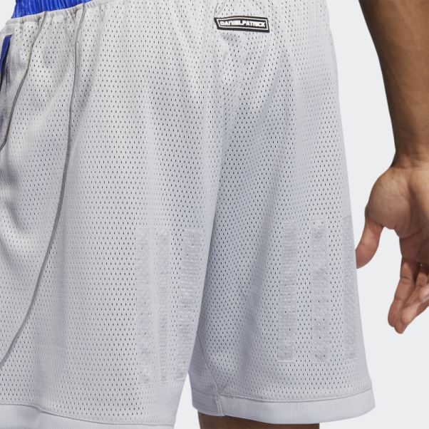 Daniel Patrick X Adidas Hoops Short En Maille Gris Mode