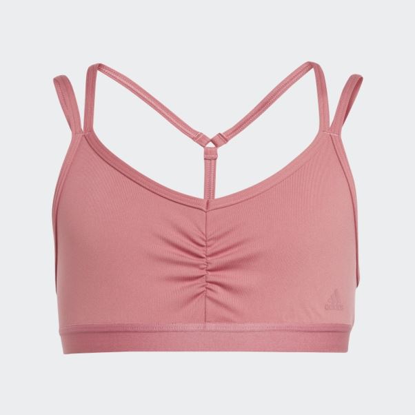 Brassière De Sport De Yoga Aeroready Rose Adidas
