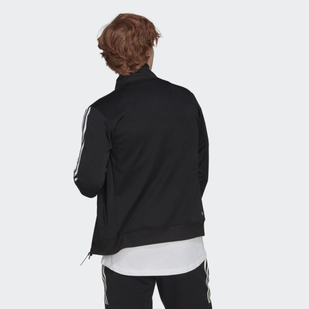 Adidas 3-stripes Track Top Noir Ajusté