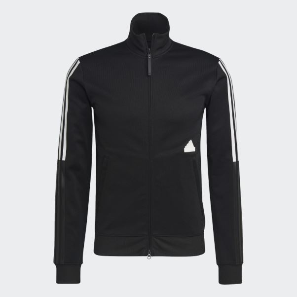 Adidas 3-stripes Track Top Noir Ajusté