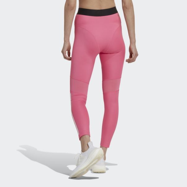 Legging Adidas Hyperglam 3 Bandes 7/8 Magenta