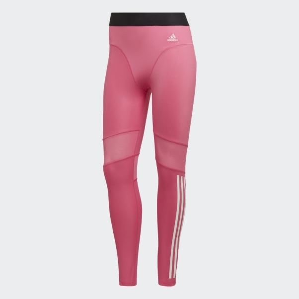 Legging Adidas Hyperglam 3 Bandes 7/8 Magenta