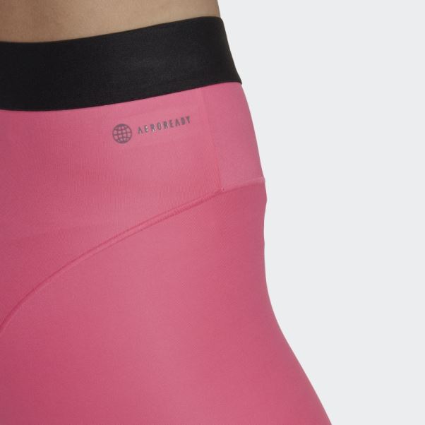 Legging Adidas Hyperglam 3 Bandes 7/8 Magenta