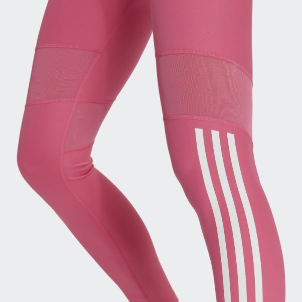 Legging Adidas Hyperglam 3 Bandes 7/8 Magenta