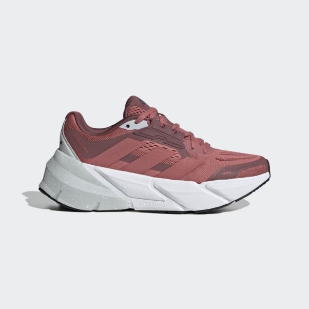 Adistar Chaussures De Course Adidas Rouge