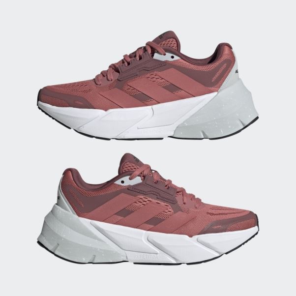 Adistar Chaussures De Course Adidas Rouge