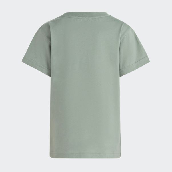 Tee Shirt Adidas Adicolor Vert Argent