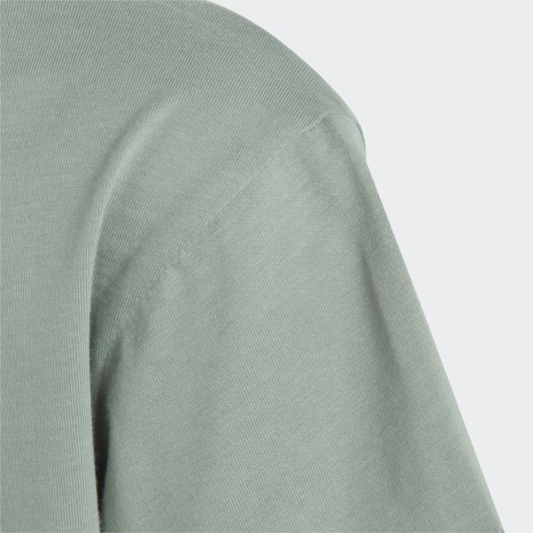 Tee Shirt Adidas Adicolor Vert Argent
