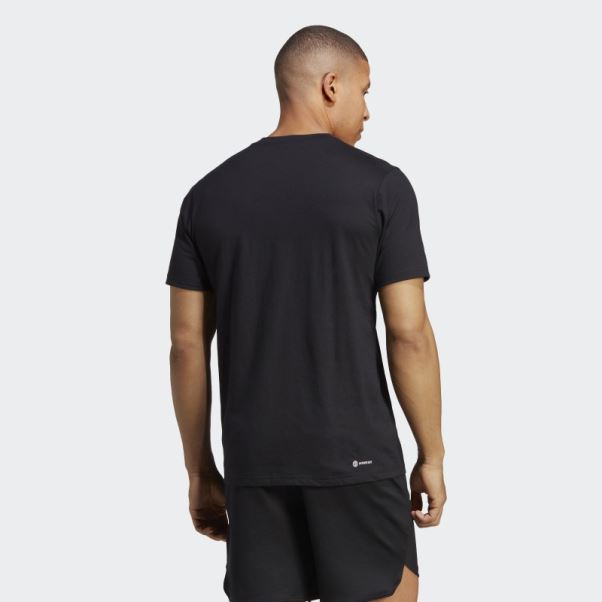 Adidas Train Essentials Feelready Logo T-shirt D'entraînement Noir