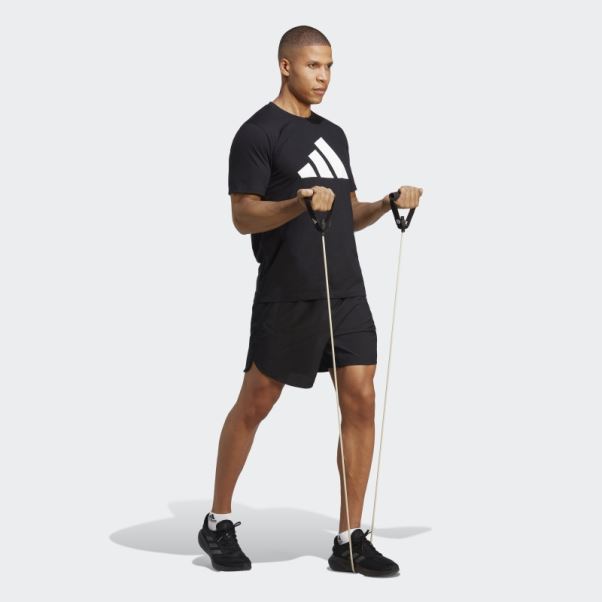 Adidas Train Essentials Feelready Logo T-shirt D'entraînement Noir