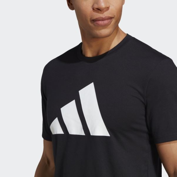 Adidas Train Essentials Feelready Logo T-shirt D'entraînement Noir