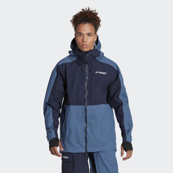 Veste De Neige Post-consommation Terrex 3 Couches Acier Adidas