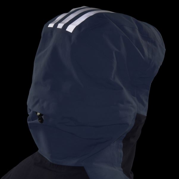 Adidas Terrex Veste De Snow En Nylon Post-consommation 3 Couches Acier