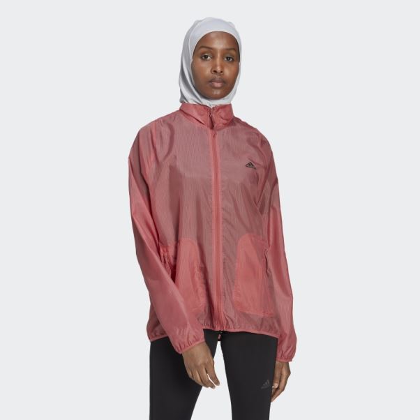 Courir Icônes Running Coupe-vent Adidas Rouge