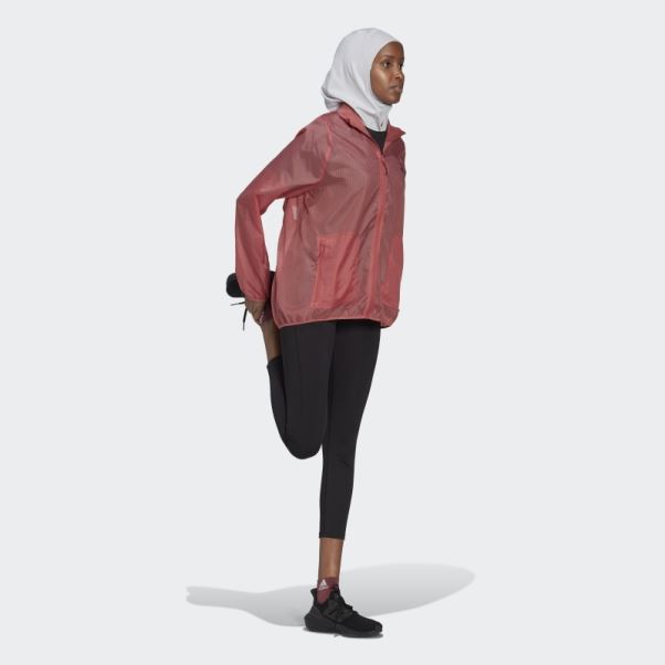 Courir Icônes Running Coupe-vent Adidas Rouge