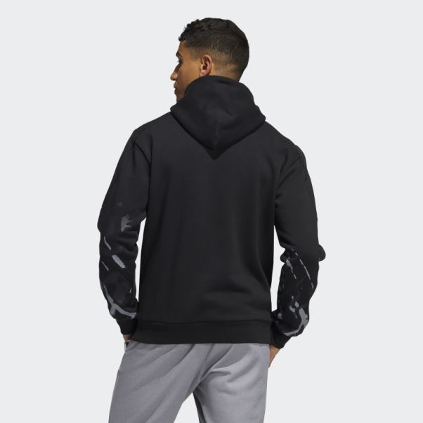 Sweat à Capuche Graphique Adidas Reverse Future Icons Noir