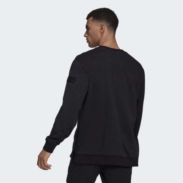 Sweat Adidas Parley Run For The Oceans Noir