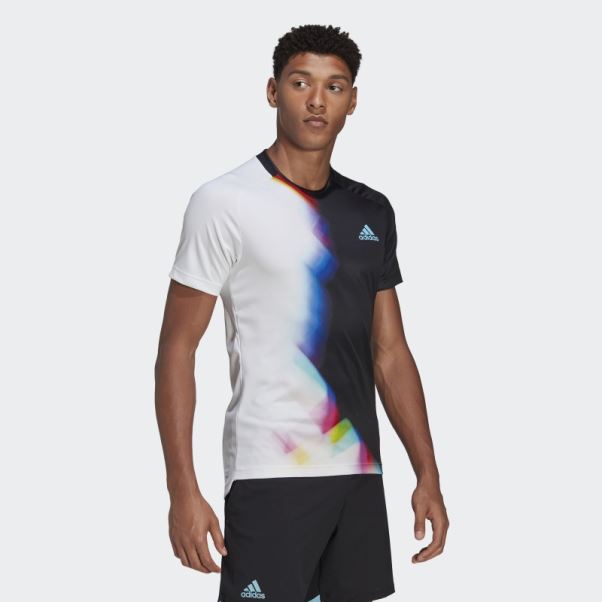 Tee Shirt Tennis Blanc Adidas