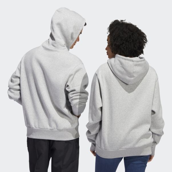 Sweat à Capuche Avec Logo Adidas Skateboarding 4.0 Gris Moyen (non Genré)