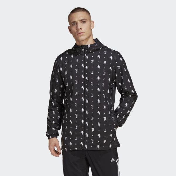 Coupe Vent Juventus Adidas Noir