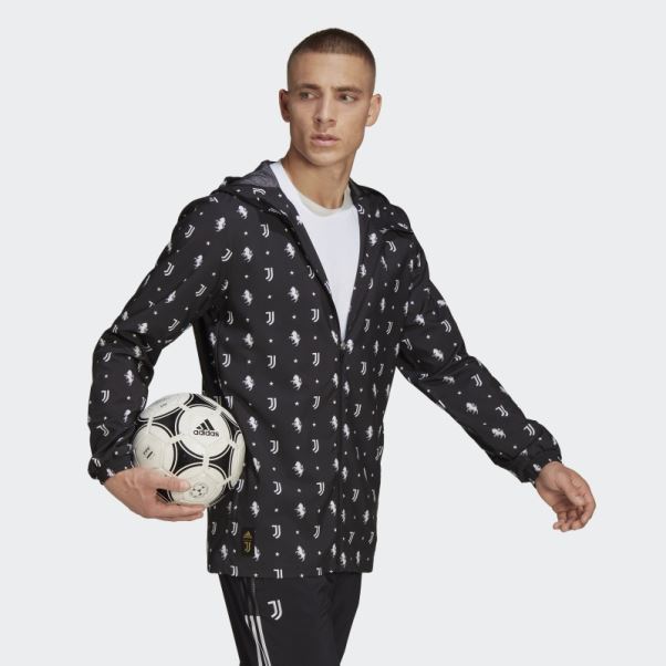 Coupe Vent Juventus Adidas Noir