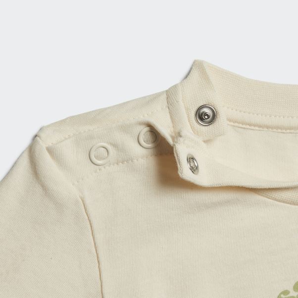 Ensemble Adidas Grow Positive En Coton Bio Blanc