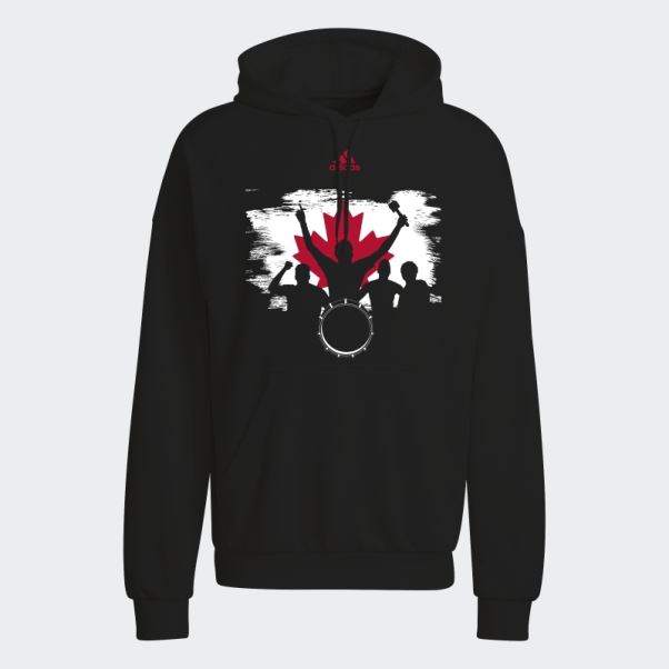 Sweat à Capuche Drum Noir Adidas Noir