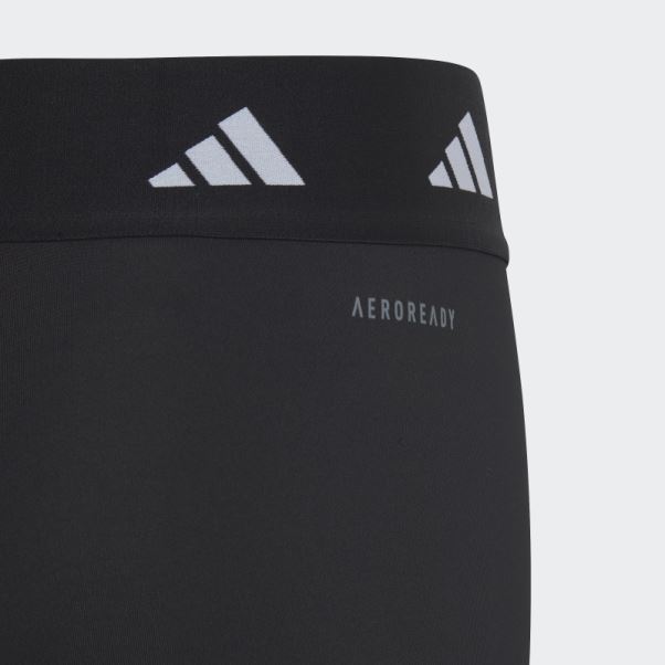 Collant Court Adidas Aeroready Techfit Period-proof Taille Haute Noir