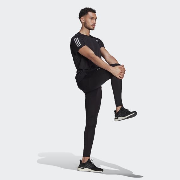 Adidas Noir Collants De Course