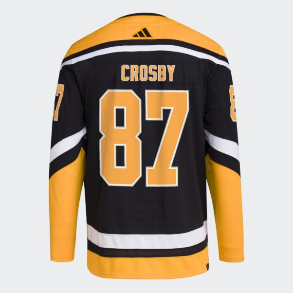 Maillot Penguins Crosby Authentique Reverse Retro Wordmark Adidas Noir