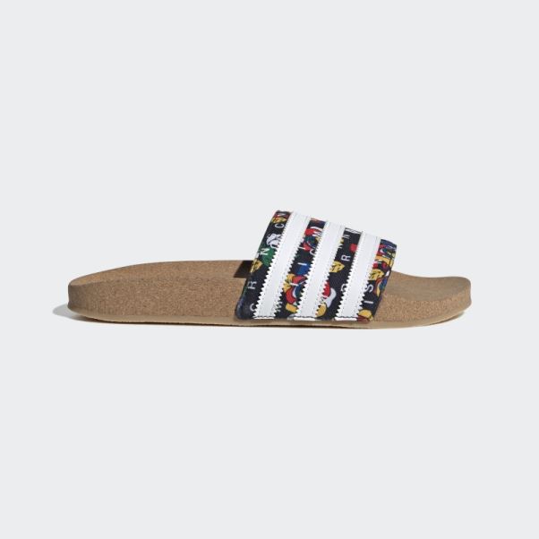 Claquettes Adilette Rich Mnisi Noires Adidas