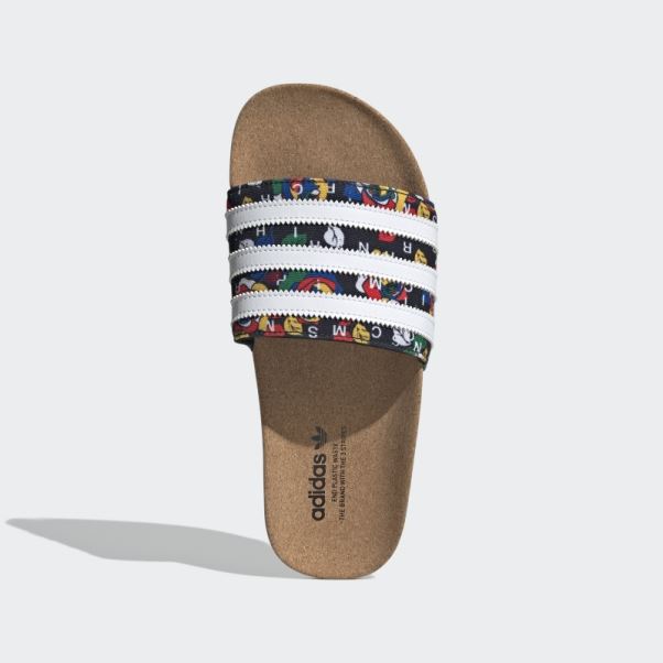 Claquettes Adilette Rich Mnisi Noires Adidas