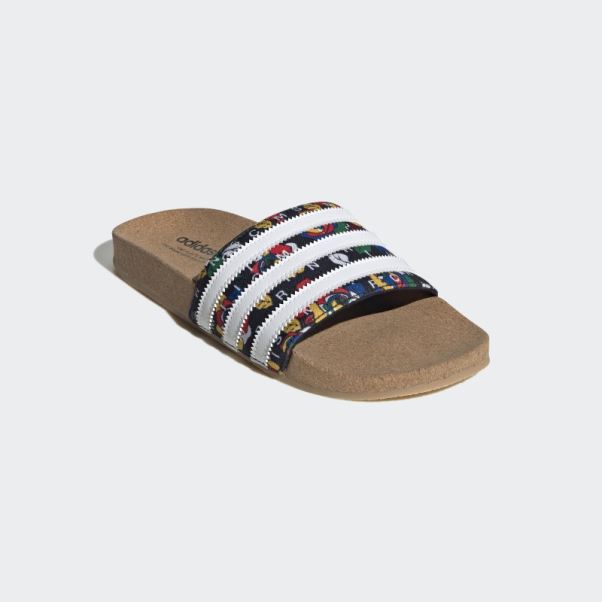 Claquettes Adilette Rich Mnisi Noires Adidas