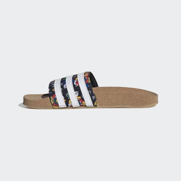 Claquettes Adilette Rich Mnisi Noires Adidas